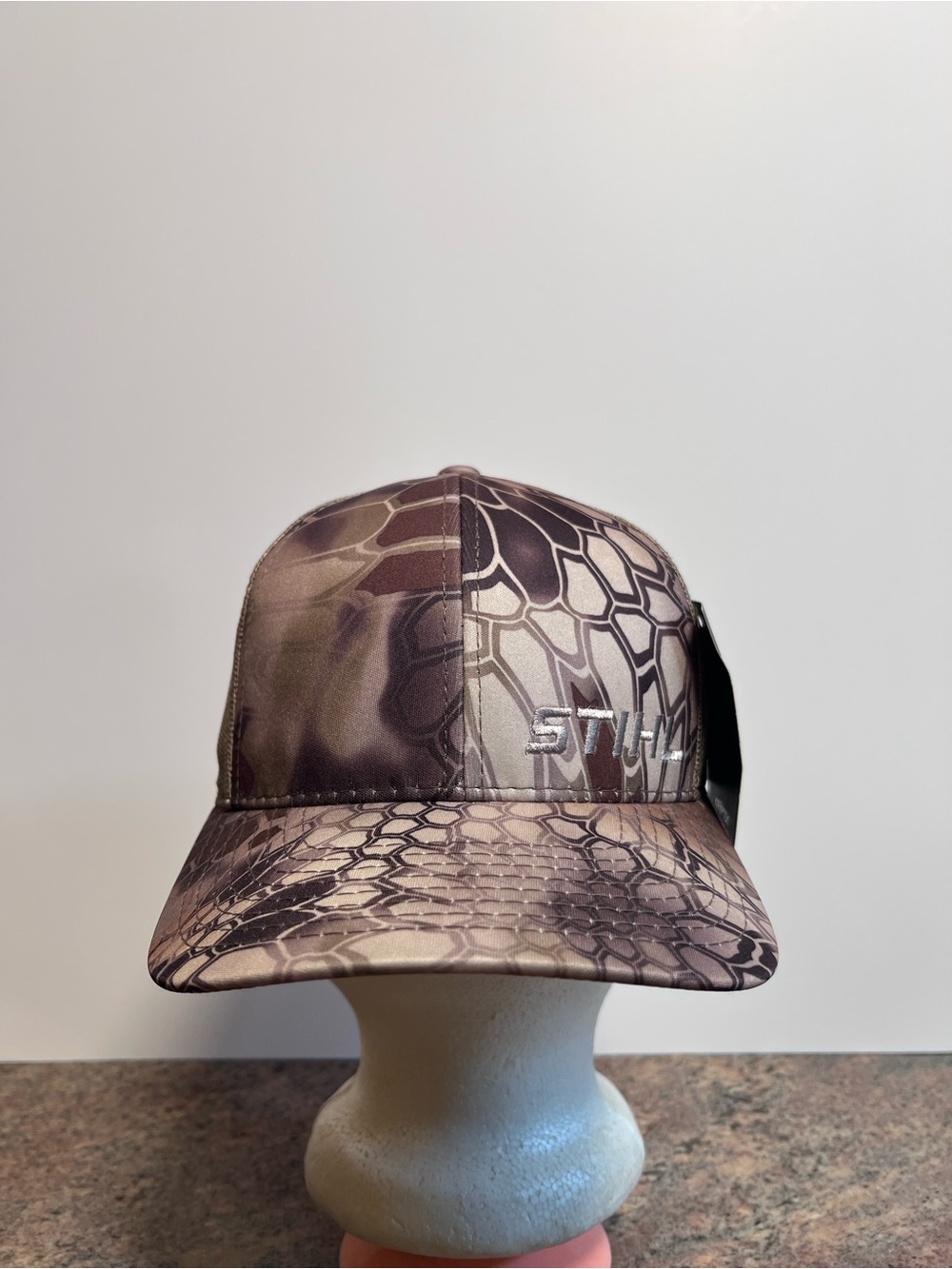STIHL Outfitters APPAREL Tan Mesh Trucker Hat